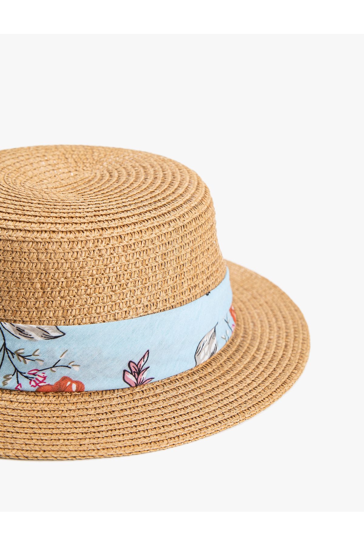 Koton-Trilby Straw Hat with Ribbon Detail 3
