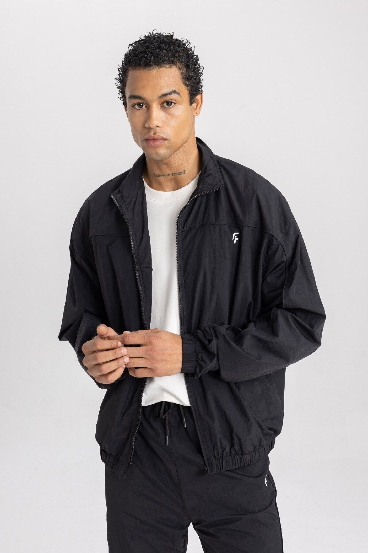 DeFacto-Standard Fit Cardigan with Zipper and Lining - B5162Ax24Sp 4