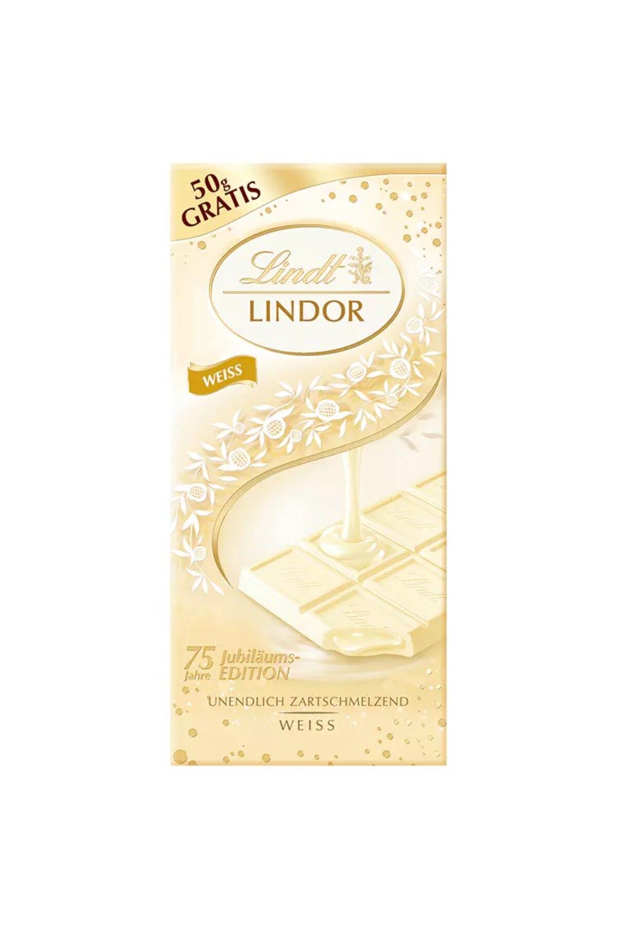 Lindt LINDOR Weiss, 75 Jahre Jubiläum, 150g