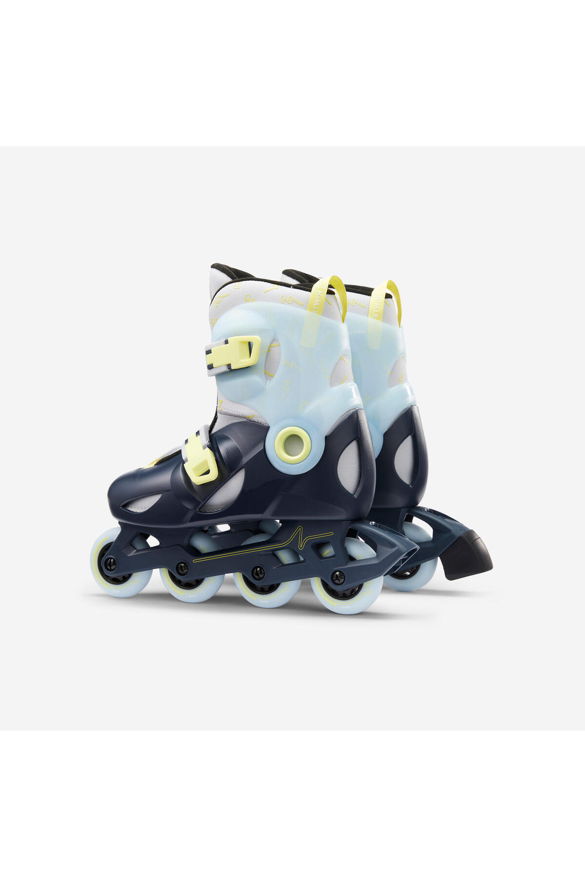 Decathlon-Oxelo Kids Skates - Blue/Yellow - Play5 5