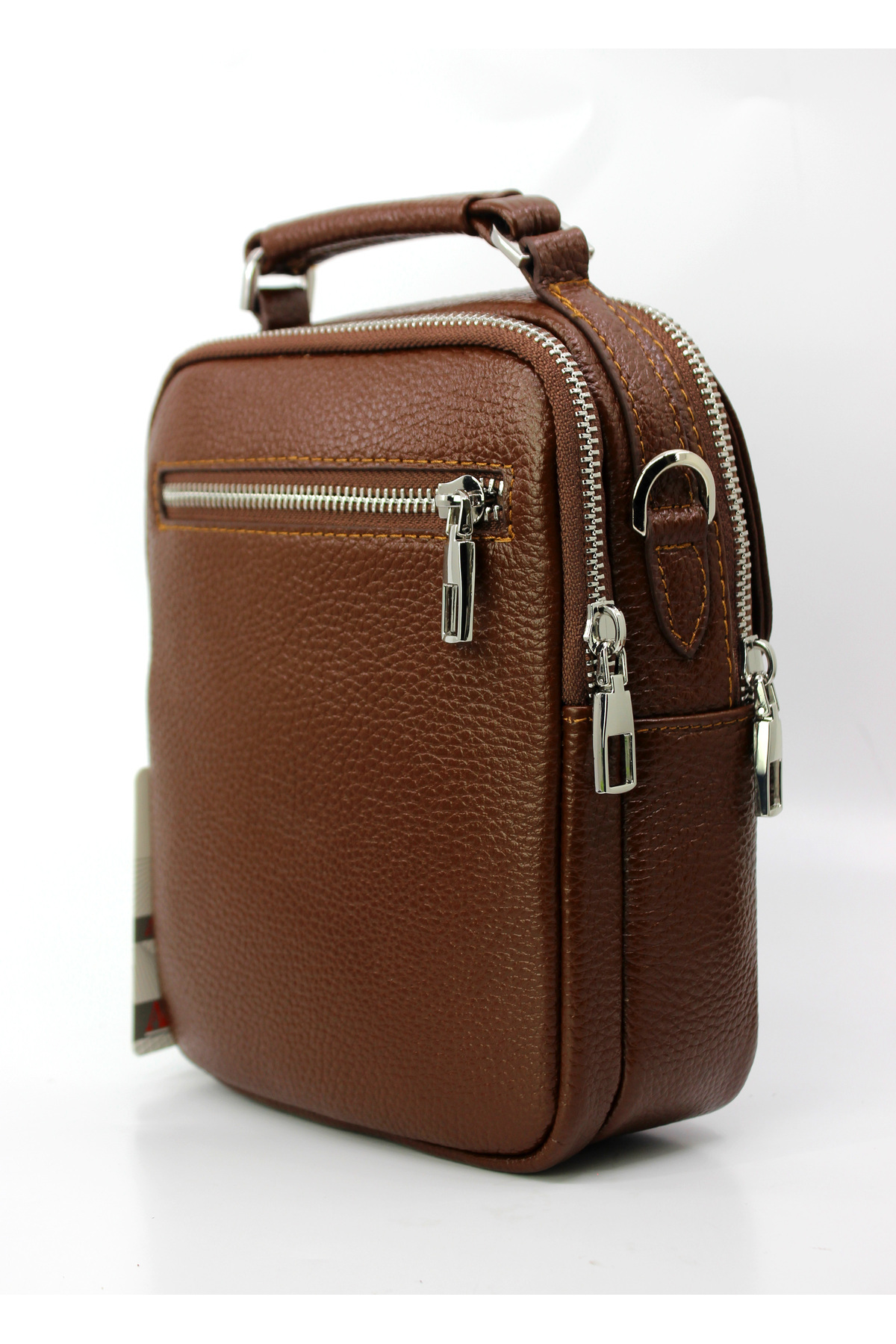 Çanta Sepetim-Genuine Leather Men's Postman Shoulder Strap Crossbody Bag 3