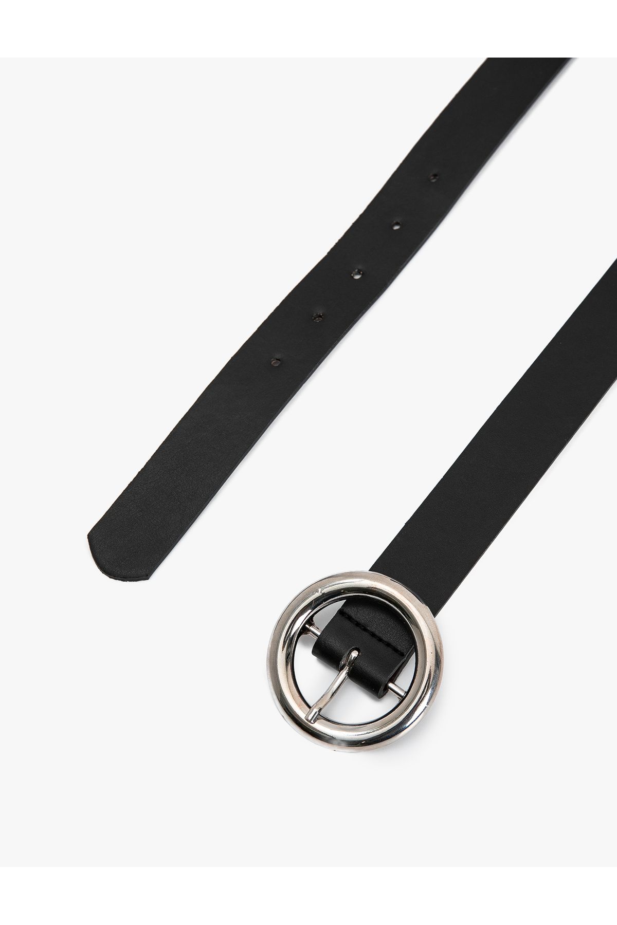 Koton-Leather Look Belt with Metal Buckle 3