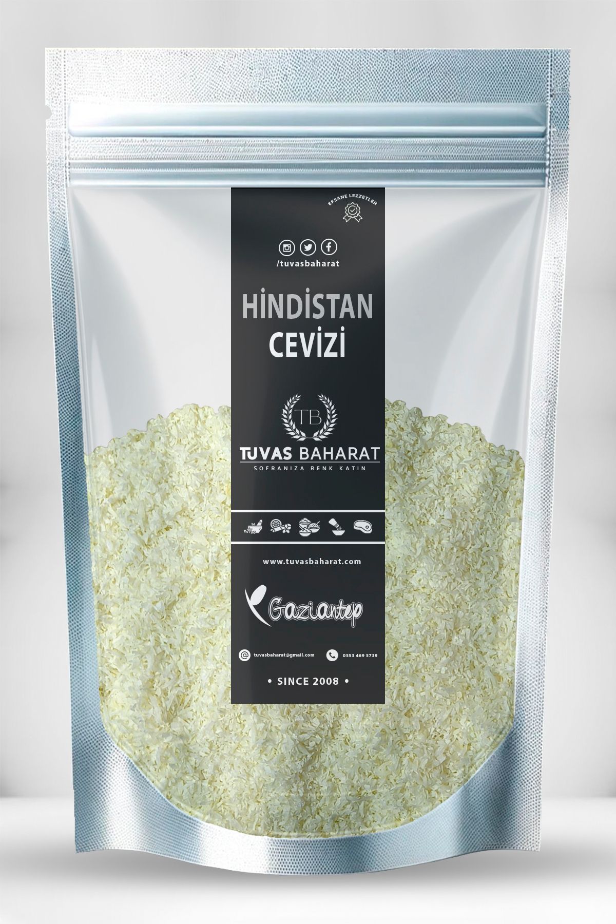 TUVAS BAHARAT Hindistan Cevizi 250 Gram