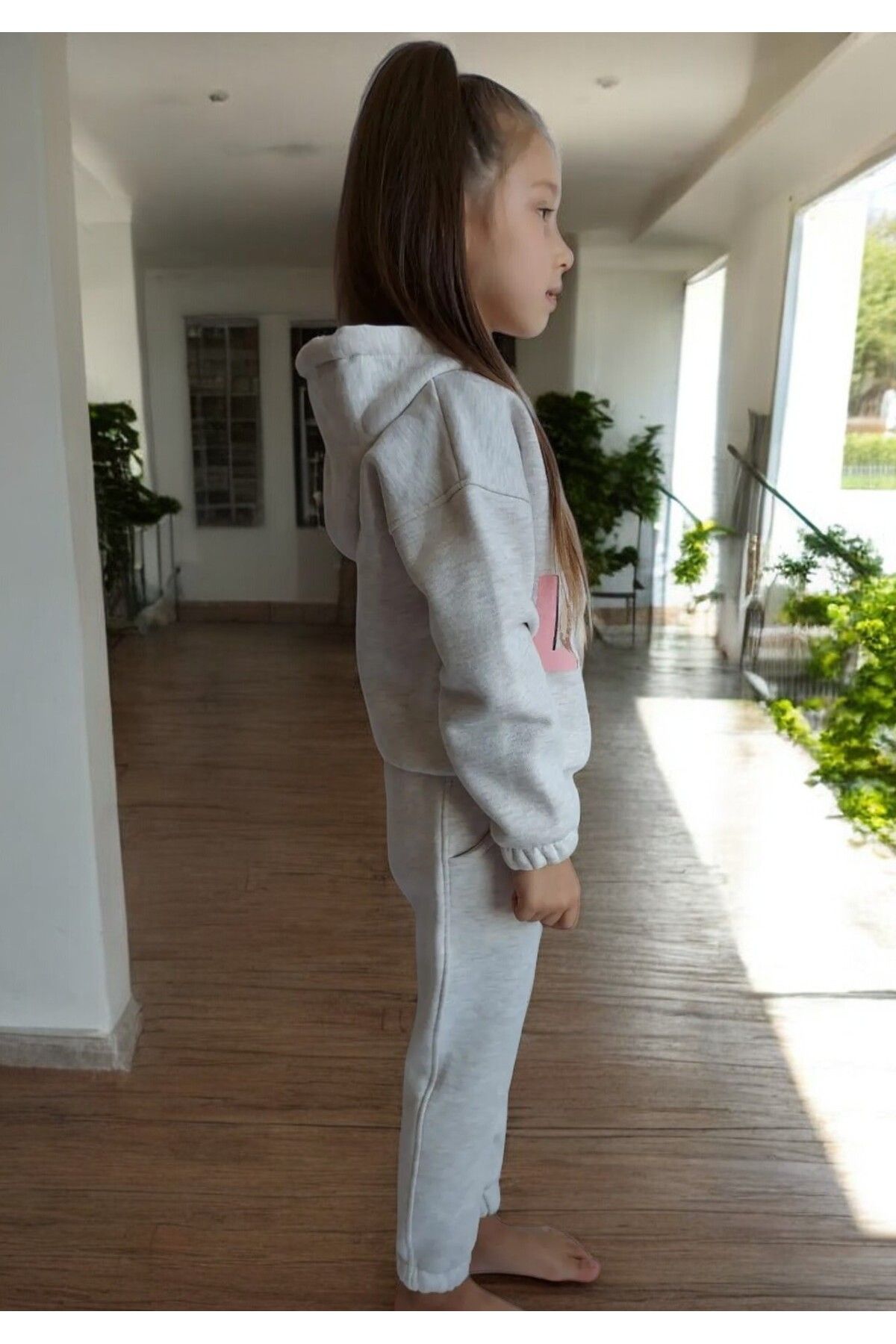 QUB CLUB-Girl's 3 Thread Raised Tracksuit Set 2