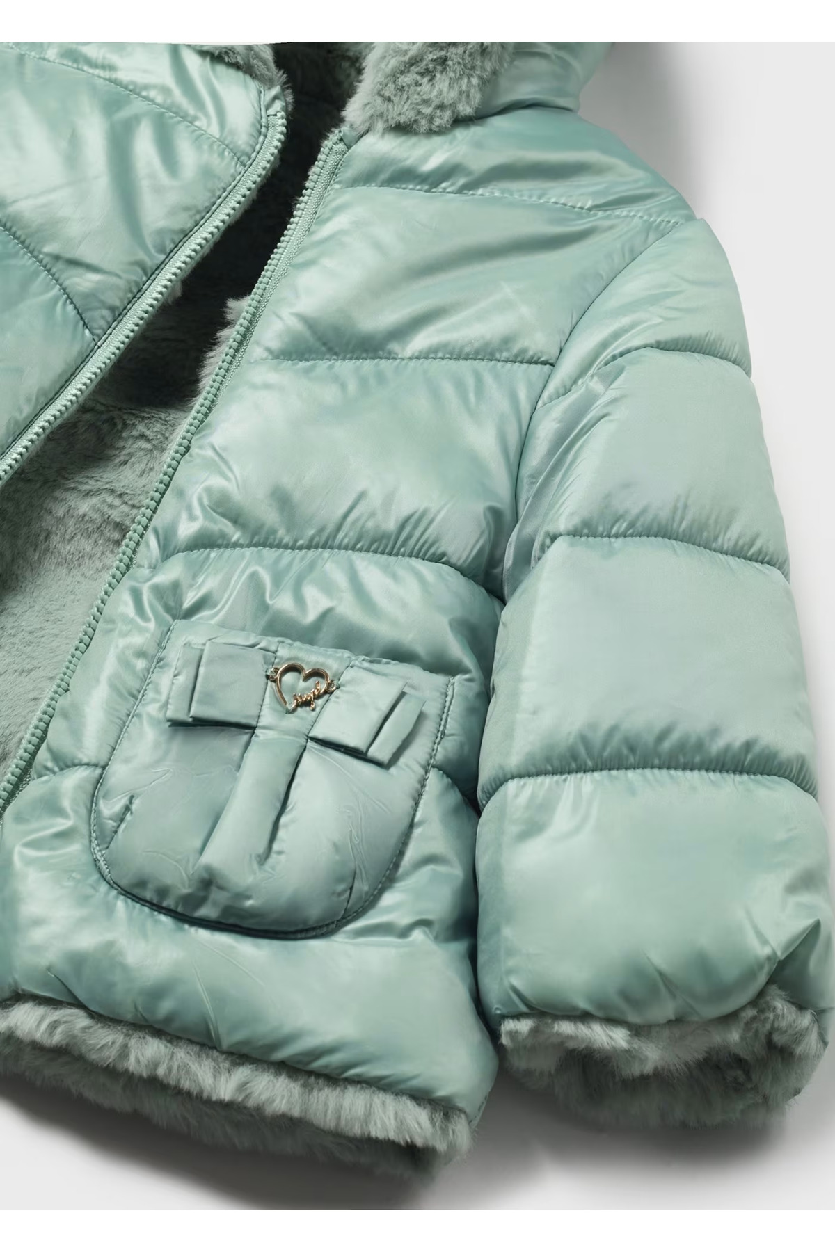 Mayoral Kız Bebek Çift Taraflı Mont 18-36 Ay Yeşil fotoğrafı 3 (önizleme)