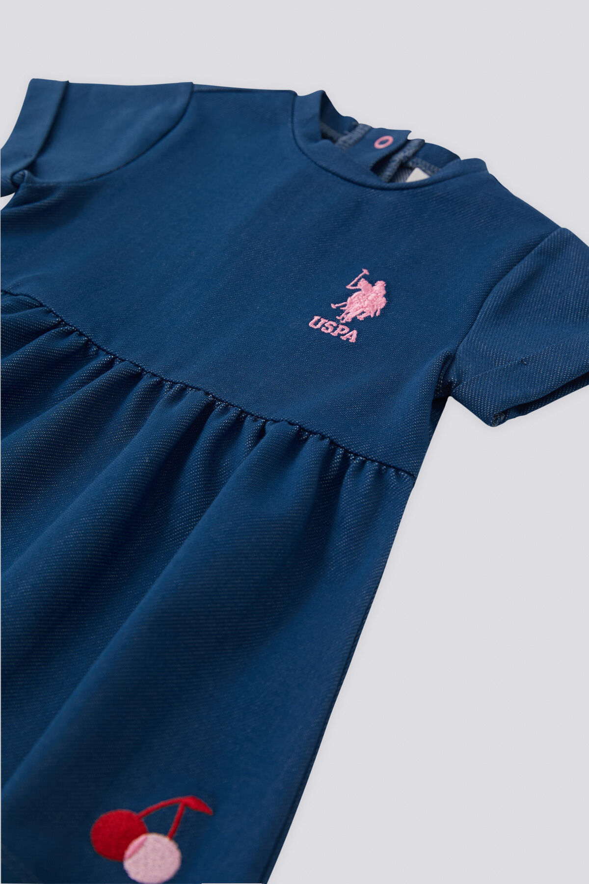 U.S. Polo Assn. U.S. Polo Assn Kız Bebek Lacivert Elbise fotoğrafı 2 (önizleme)