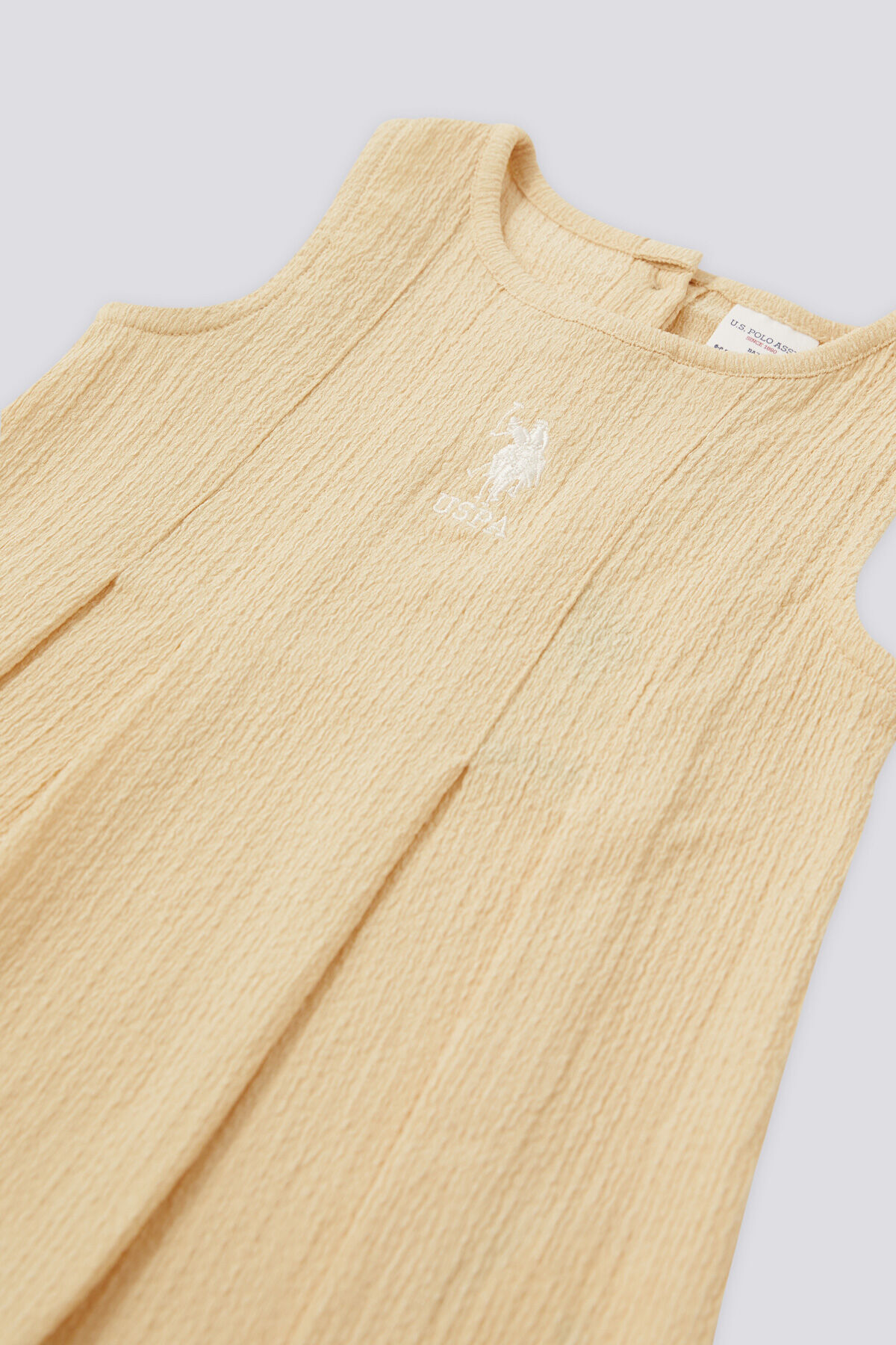 U.S. Polo Assn. U.S. Polo Assn Kız Bebek Sarı Elbise fotoğrafı 2 (önizleme)