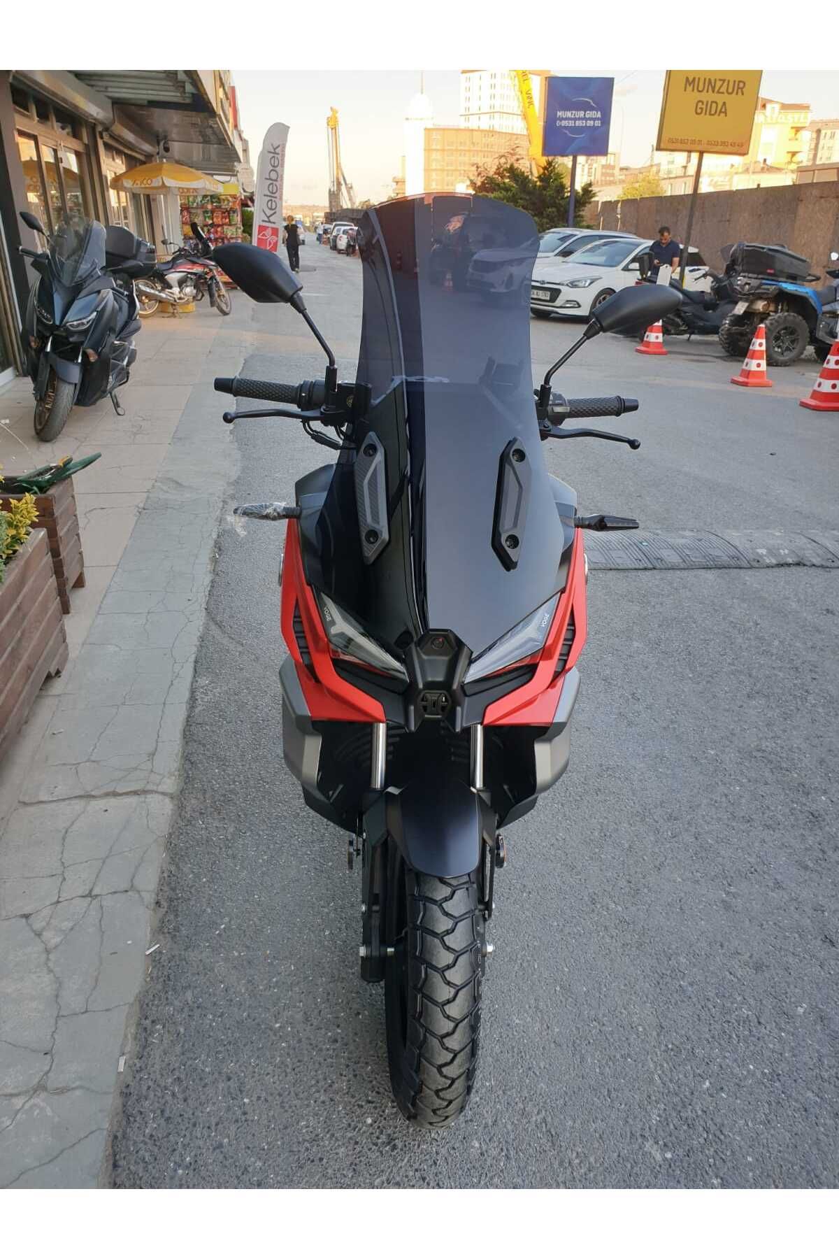 Voge SR1 ADV Siperlik Ön Cam 2023-2025 Model 71cm Siyah Renkli 4mm
