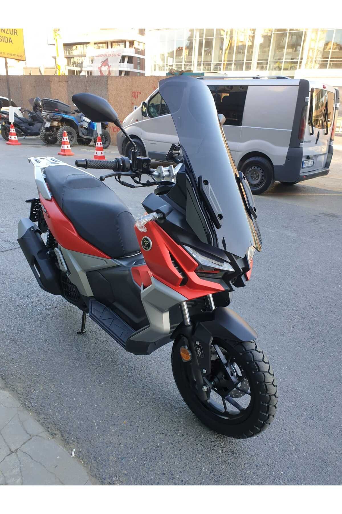 Voge SR1 ADV Siperlik Ön Cam 2023-2025 Model 71cm Siyah Renkli 4mm