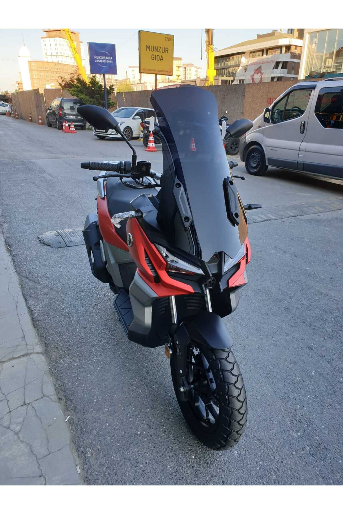 Voge SR1 ADV Siperlik Ön Cam 2023-2025 Model 71cm Siyah Renkli 4mm