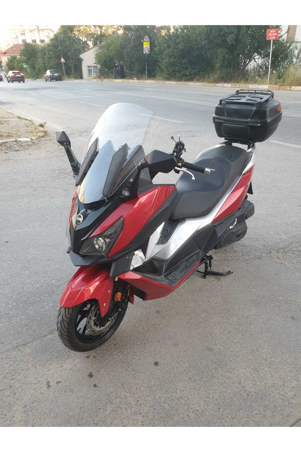 SYM Cruisym 250 Siperlik Ön Cam 2018 Model 57cm Şeffaf Renkli 4mm UZUN CAM