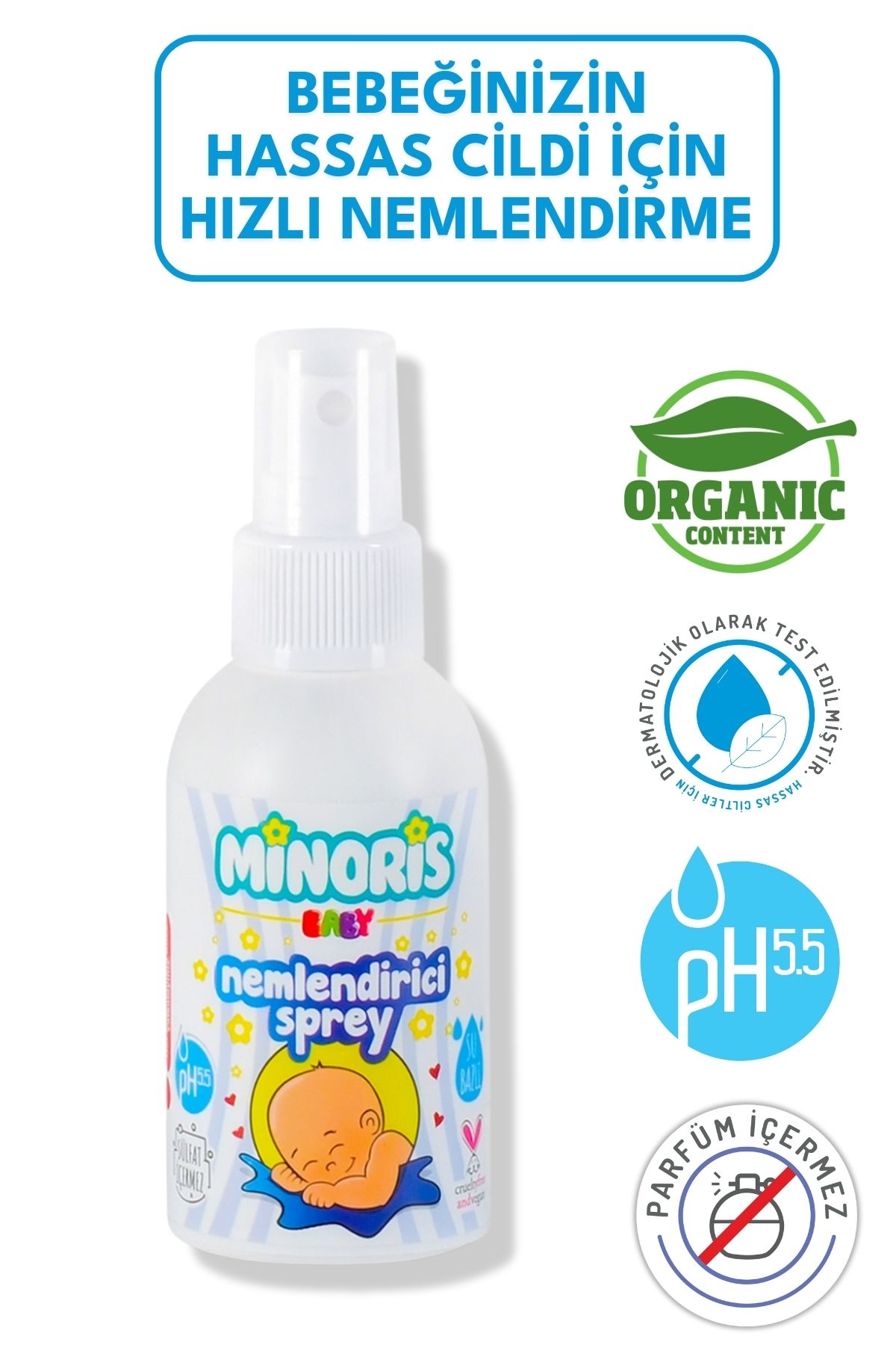 Baby Su Bazlı Nemlendirici Sprey 100 ml