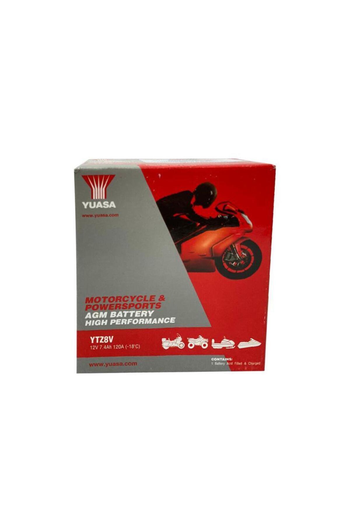 Yuasa YTZ8V 12V 7.4Ah Motosiklet Aküsü X-Max 250/300 - R25 MT-25