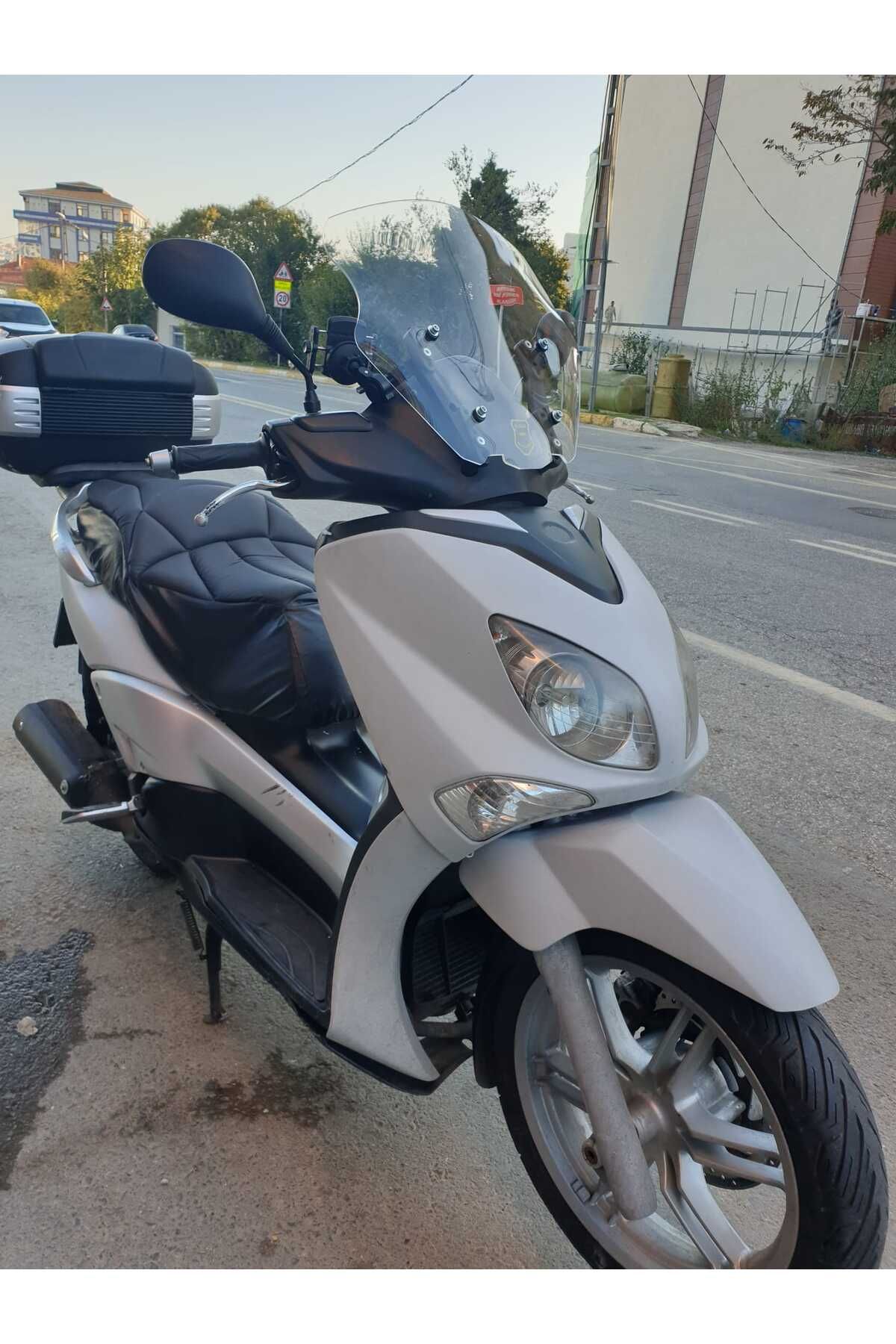 Yamaha Xcity 250 Siperlik Ön Cam 2007 2017 Model 40cm Şeffaf Renkli 4mm