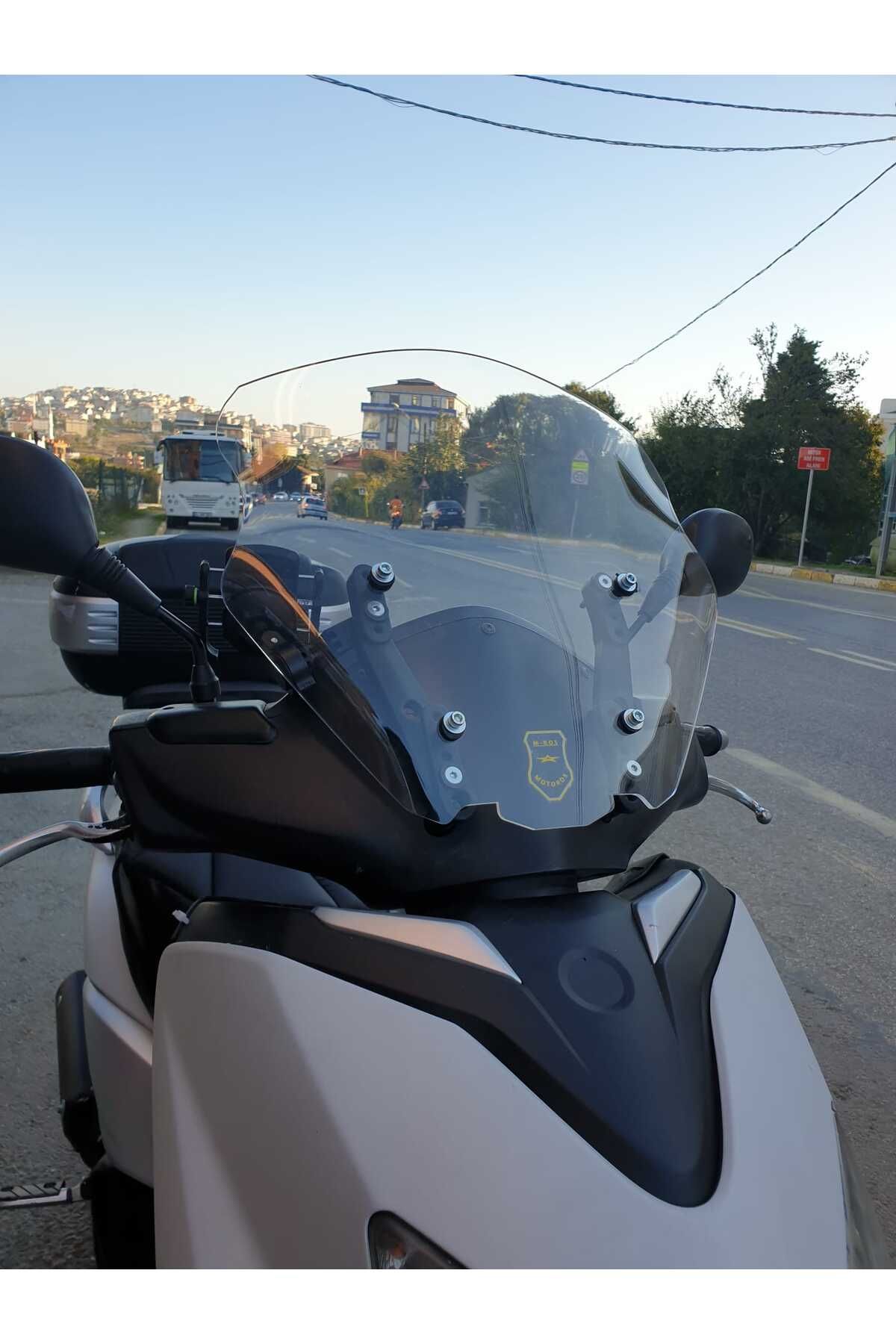 Yamaha Xcity 250 Siperlik Ön Cam 2007 2017 Model 40cm Şeffaf Renkli 4mm