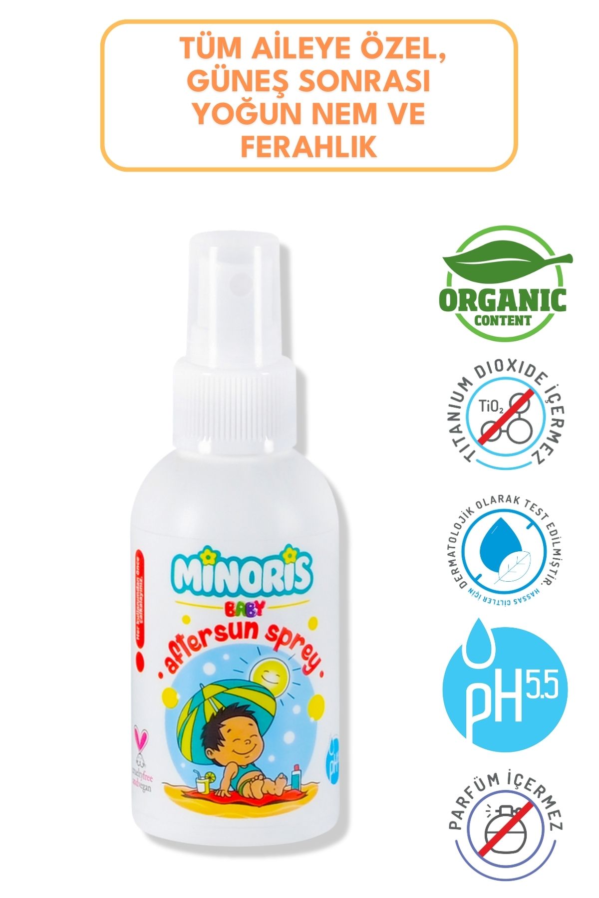 Minoris Baby After Sun Sprey 100ml Güneş Sonrası Nemlendirici