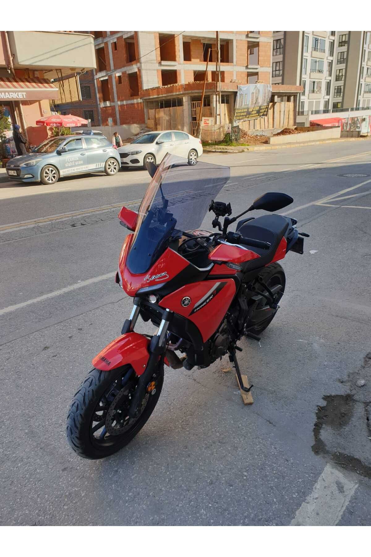 Yamaha Tracer 700 Siperlik Ön Cam 2021-2025 Model 59cm Füme Renkli 4mm