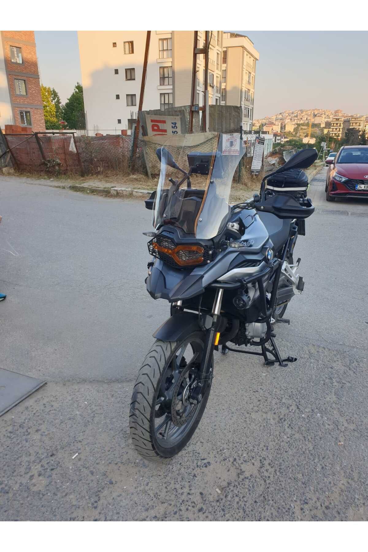 Bmw F750 Siperlik Ön Cam 2018-2023 Model 48cm Şeffaf Renkli 4mm