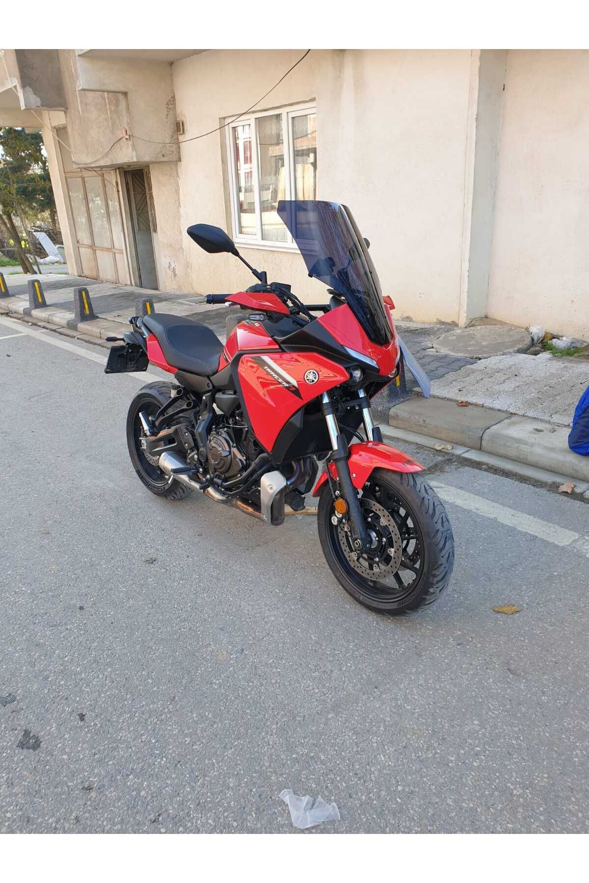 Yamaha Tracer 700 Siperlik Ön Cam 2021-2025 Model 59cm Siyah Renkli 4mm