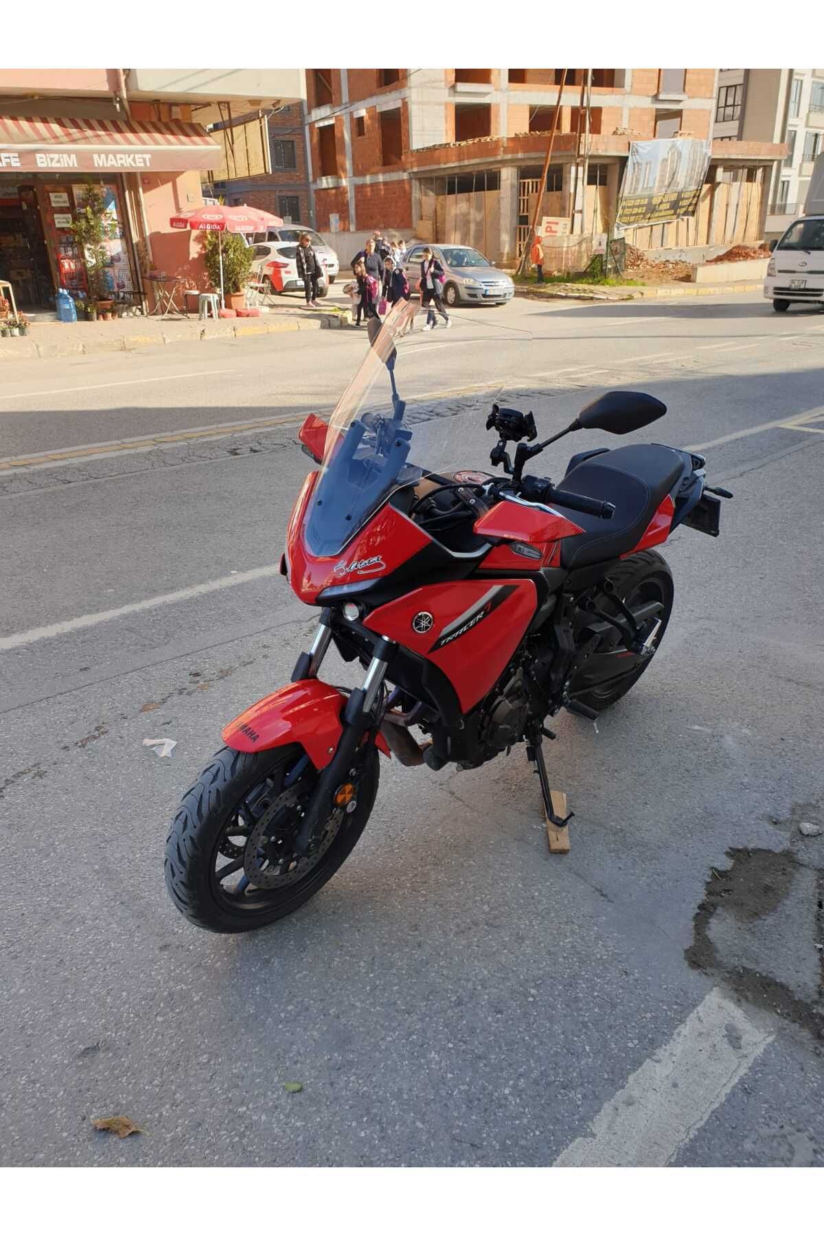 Yamaha Tracer 700 Siperlik Ön Cam 2021-2025 Model 59cm Şeffaf Renkli 4mm Uzun