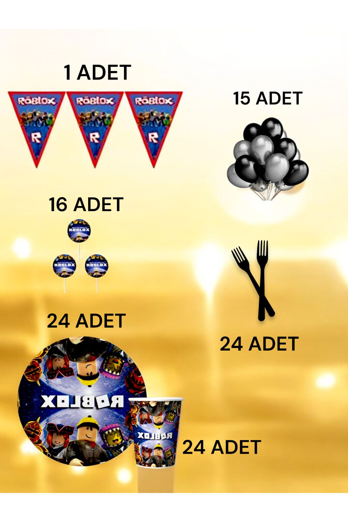 VibeHome-Roblox Themed m Pack for 24 - Birthday Party and Fun Events 2