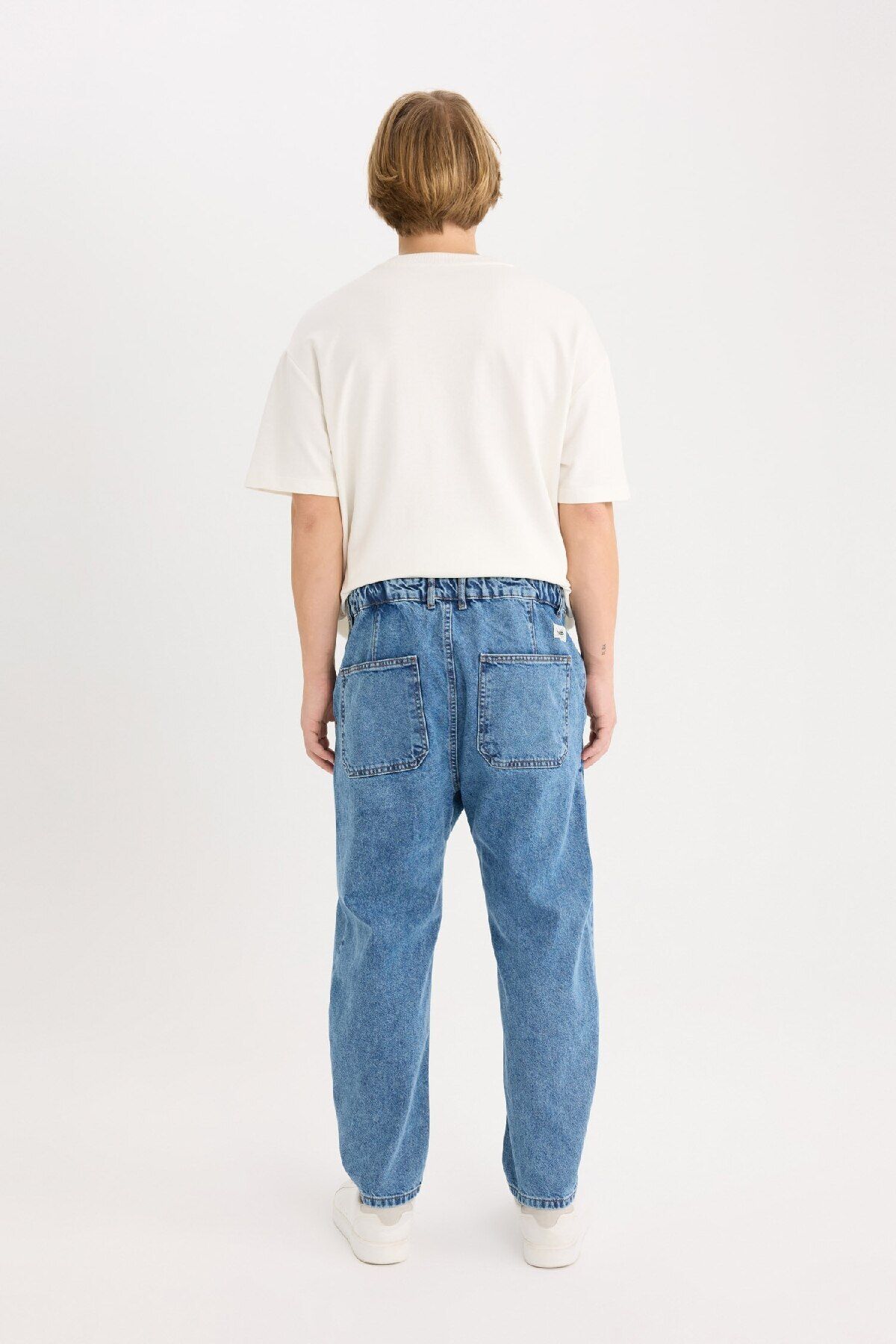 DeFacto-Spodnie jeansowe z prostymi nogawkami i swobodnym krojem Slouchy Fit E5387Ax25Sp 6