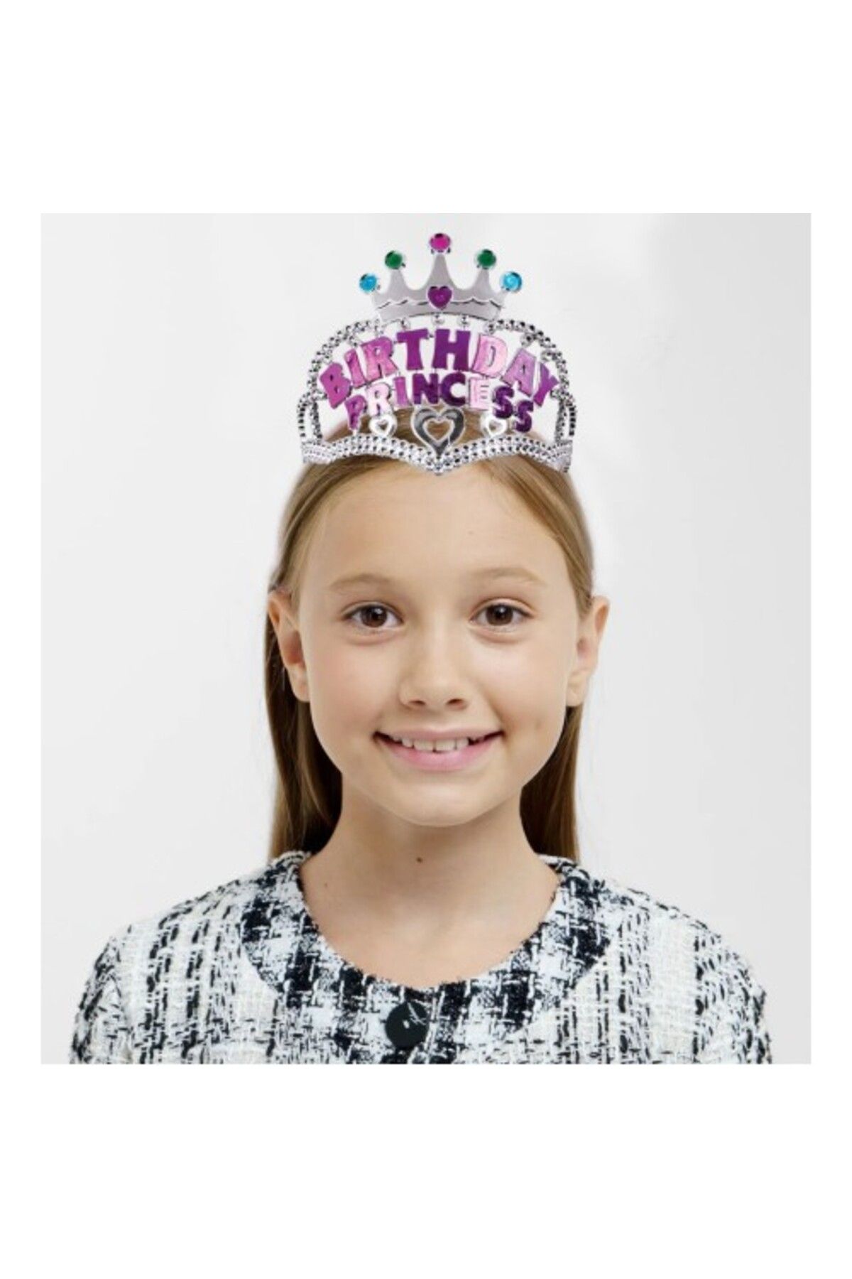 İsmiyle Al Birthday Prenses Yazılı Çocuk Parti Tacı