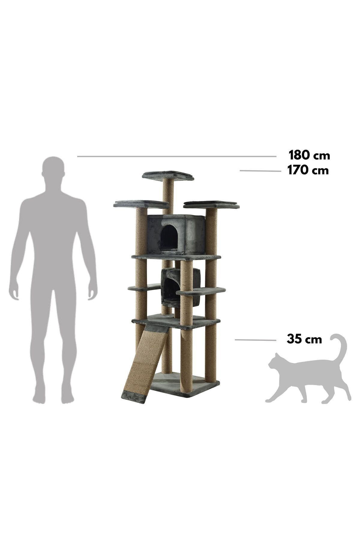 Pet Dreams-Maya Luxury Cat Tree - Scratching and Resting Features 3