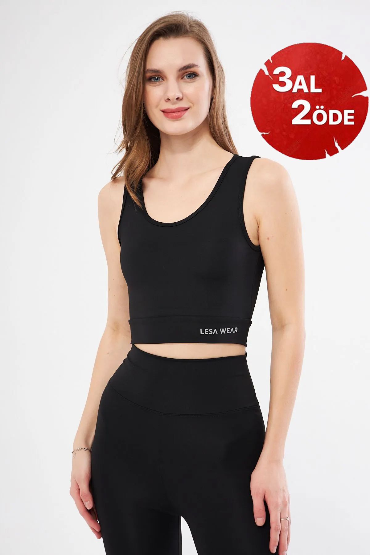 Lesa Wear Halter Yaka Spor Sütyeni Crop Top