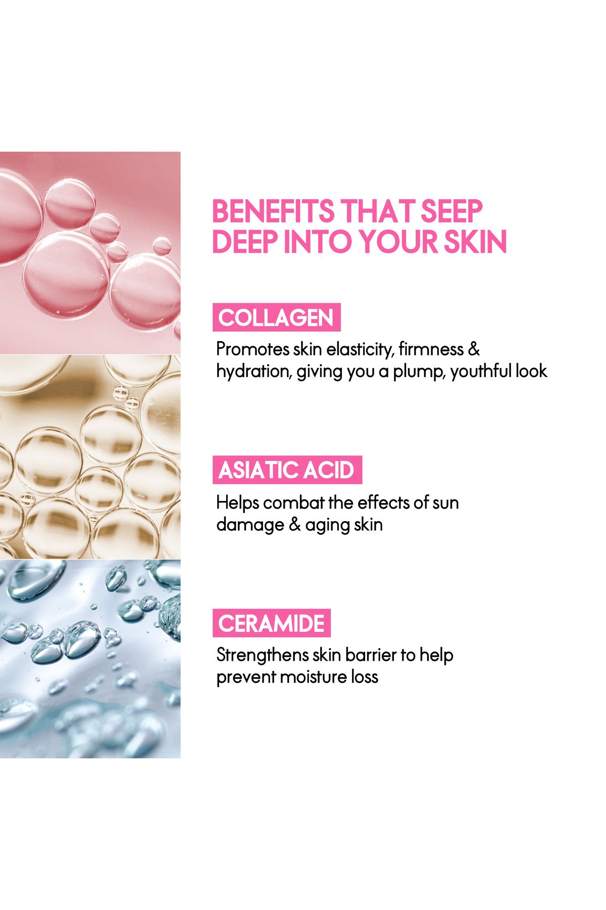 ELLE-Deep Collagen Color Changing Mask-Anti-Aging, Hydrating Overnight mask - Pack of 4 5