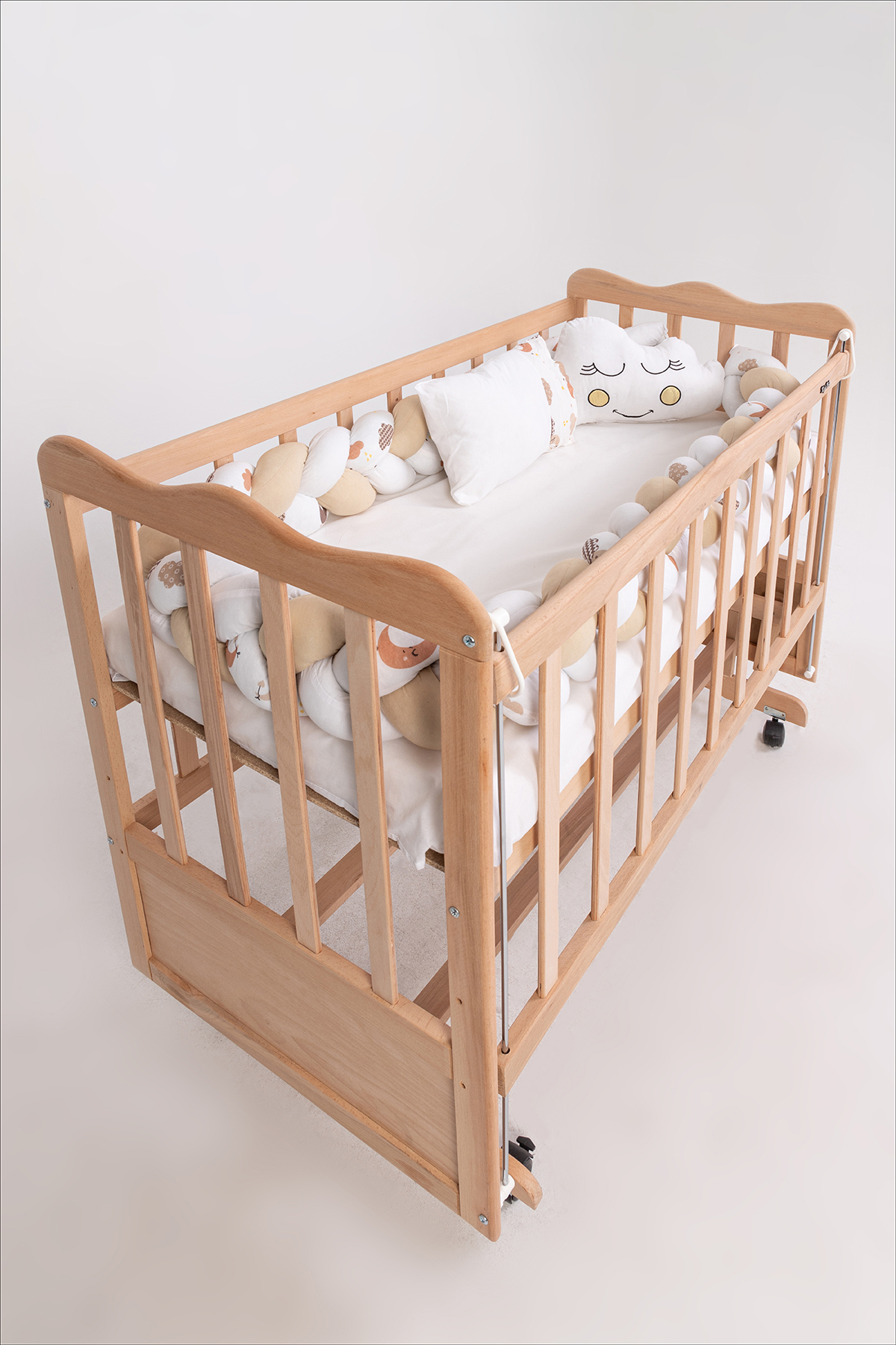 MARAL Örgülü Park Beşik Uyku Seti Kahverengi 70x110, 70x120, 70x130, 60x120 fotoğrafı 7 (önizleme)