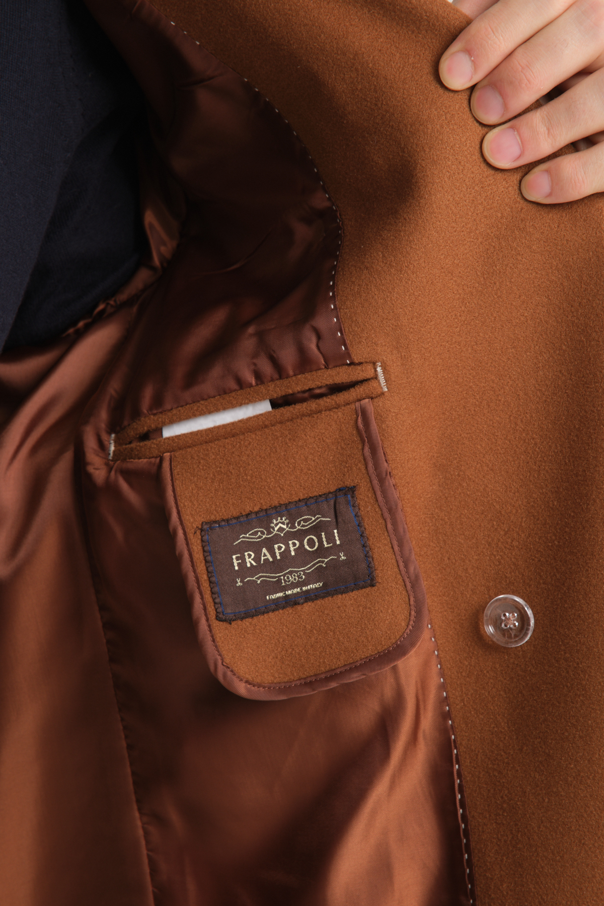 Frappoli  Standart Fit Erkek Kalın Kruvaze Kaban-palto - Görsel 4