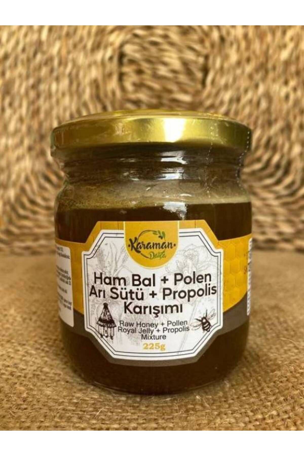 karaman datça Ham Bal + Arı Sütü + Polen + Propolis Karışımı 225 gr