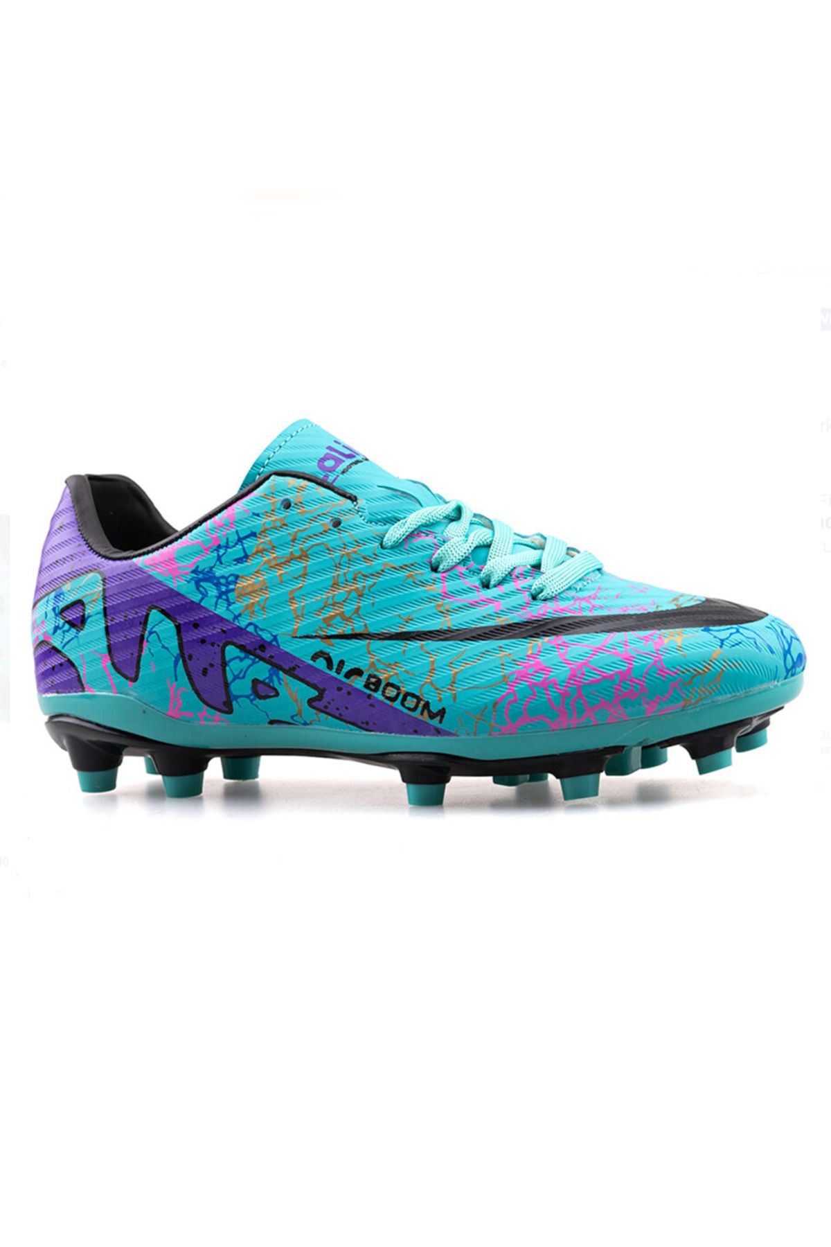 ELİT SHOES Air Laliga 570 Merdane Krampon - Turkuaz-Mor