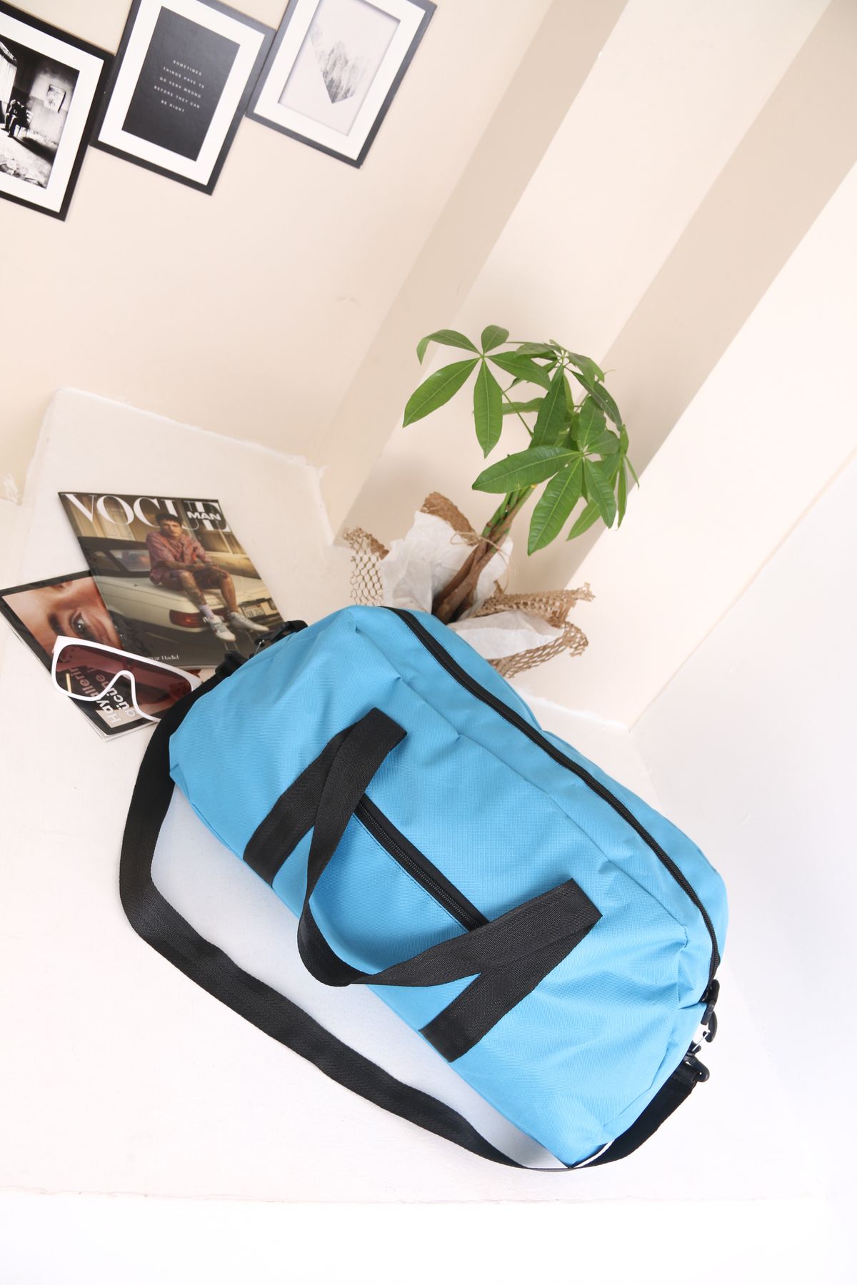 Moda West Unisex Günlük Kullanım El Kol Ve Omuzda Taşınabilir Spor Seyahat Fitness Çantası Gym Bag