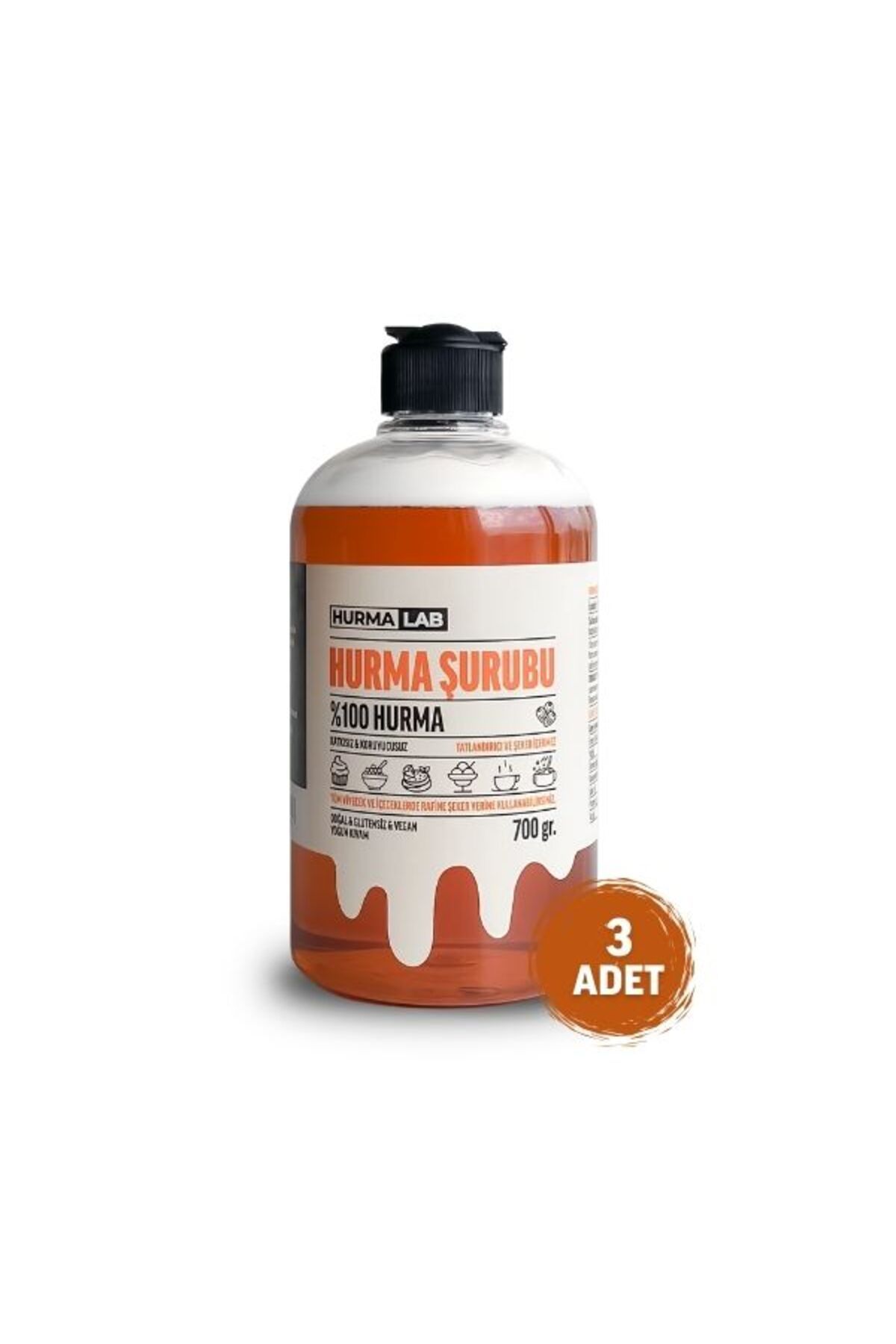 HurmaLab Hurma Şurubu (HURMA SUYU) 700 Gr. 3'lü