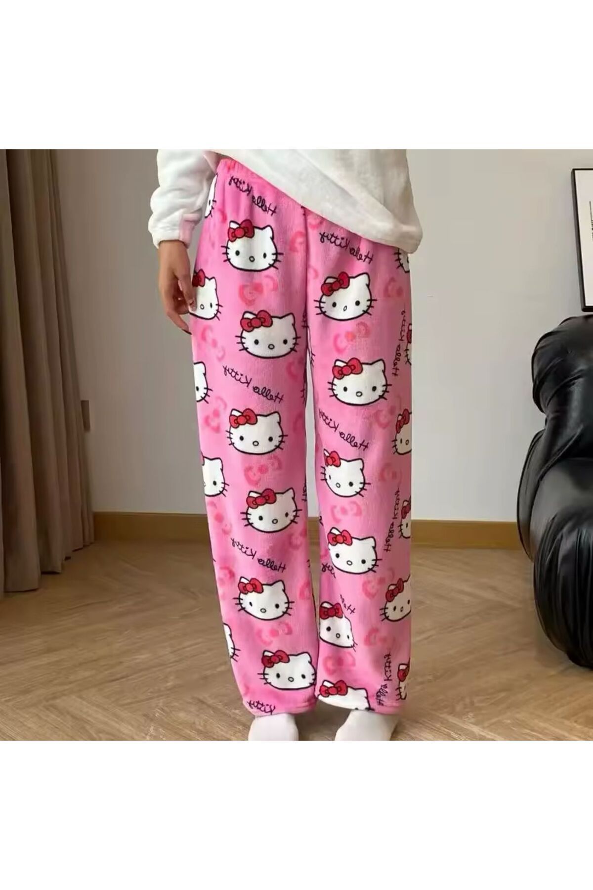 BİQ & TAQ BUTİK peluş hello kitty Pijama peluş eşofman altı