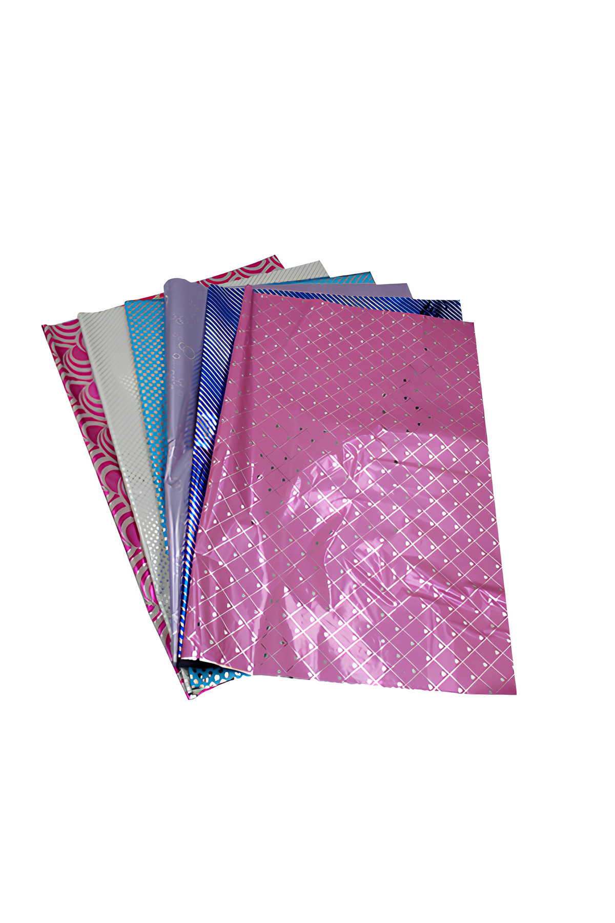 HUR-AY PACK Pachet Cadou Supradimensionat Metalizat 40x60 Cm - 100 Bucăți Cu Bandă Autoadezivă - One Size