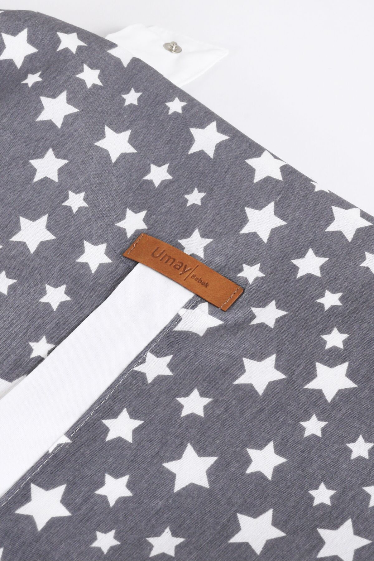 Umaybebek Puset Örtüsü Puset Minderi 2 Parça - Bel Destekli - Gri Yıldız fotoğrafı 4 (önizleme)