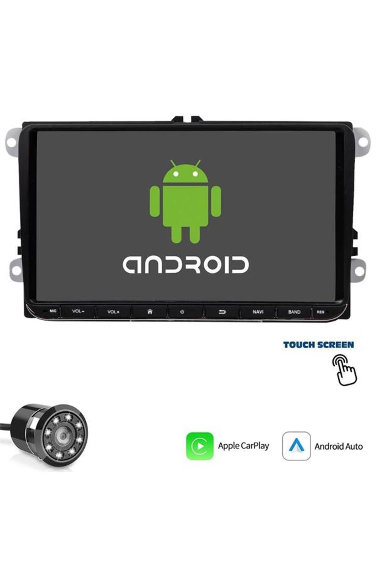 Genel Markalar Tablet Multimedya Android 9 İNç 4+64Gb Carplay Mirrorlink Volkswagen uyumlu