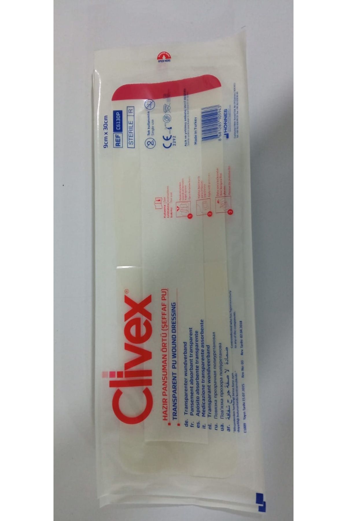 CLİVEX Şeffaf pu clivex 9*30