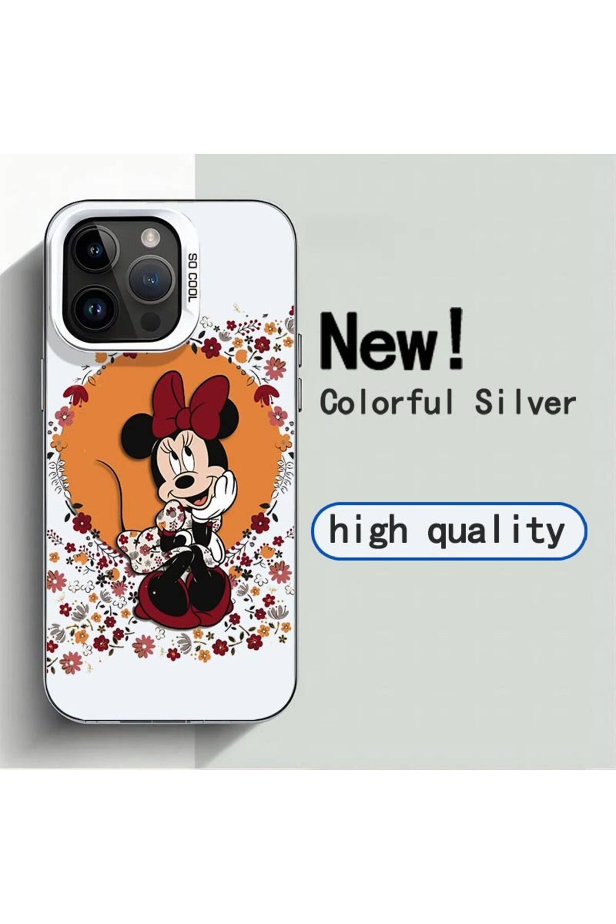 Choice-Iphone 11 G27ysil01 Flower Minnie Mickey Mouse For Apple Iphone 15 14 13 12 11 Xs Max Xr X 8 7 Pro P 1
