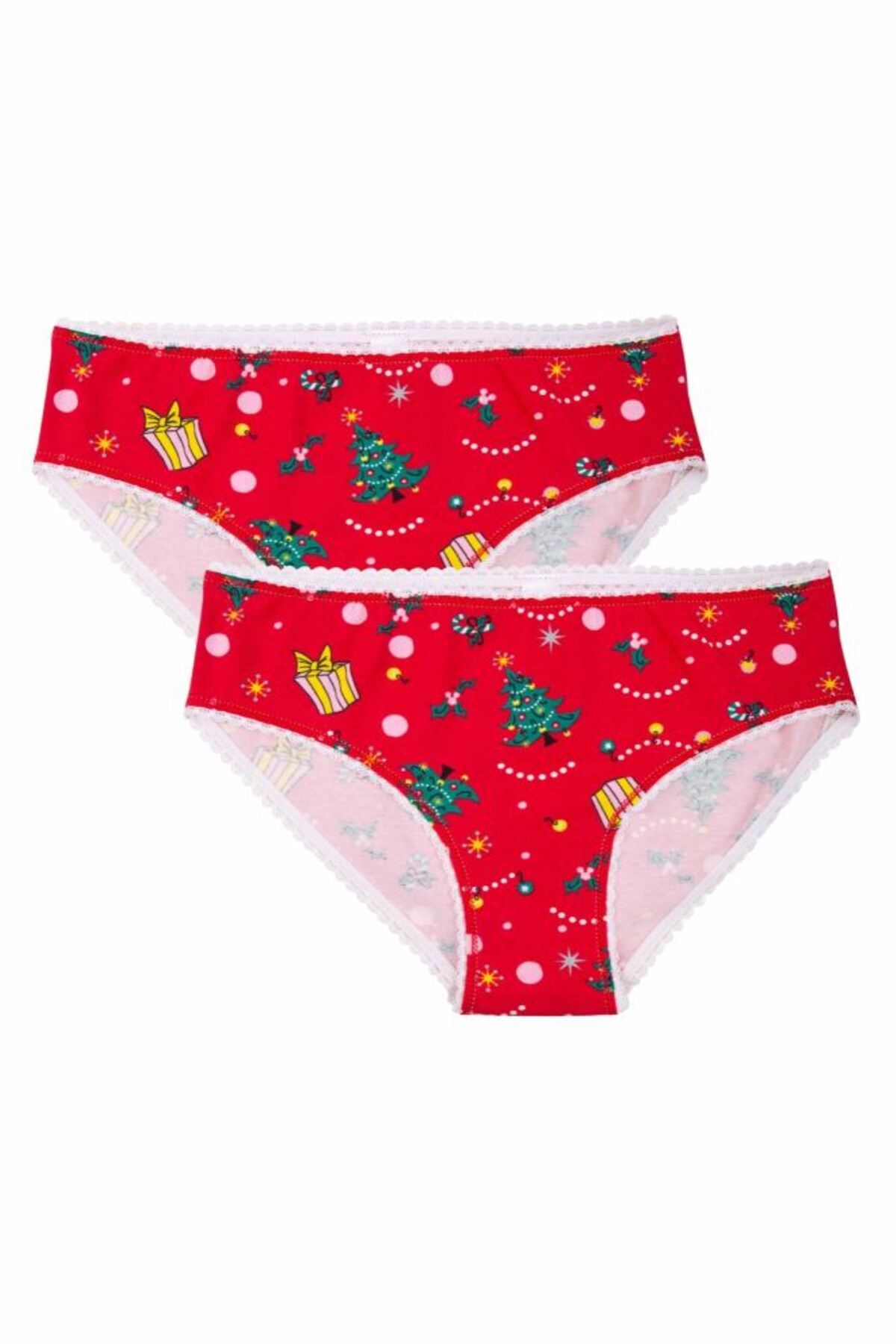Bross-Yılbaşı Kadın Slip 2li Renkli Pamuklu 2