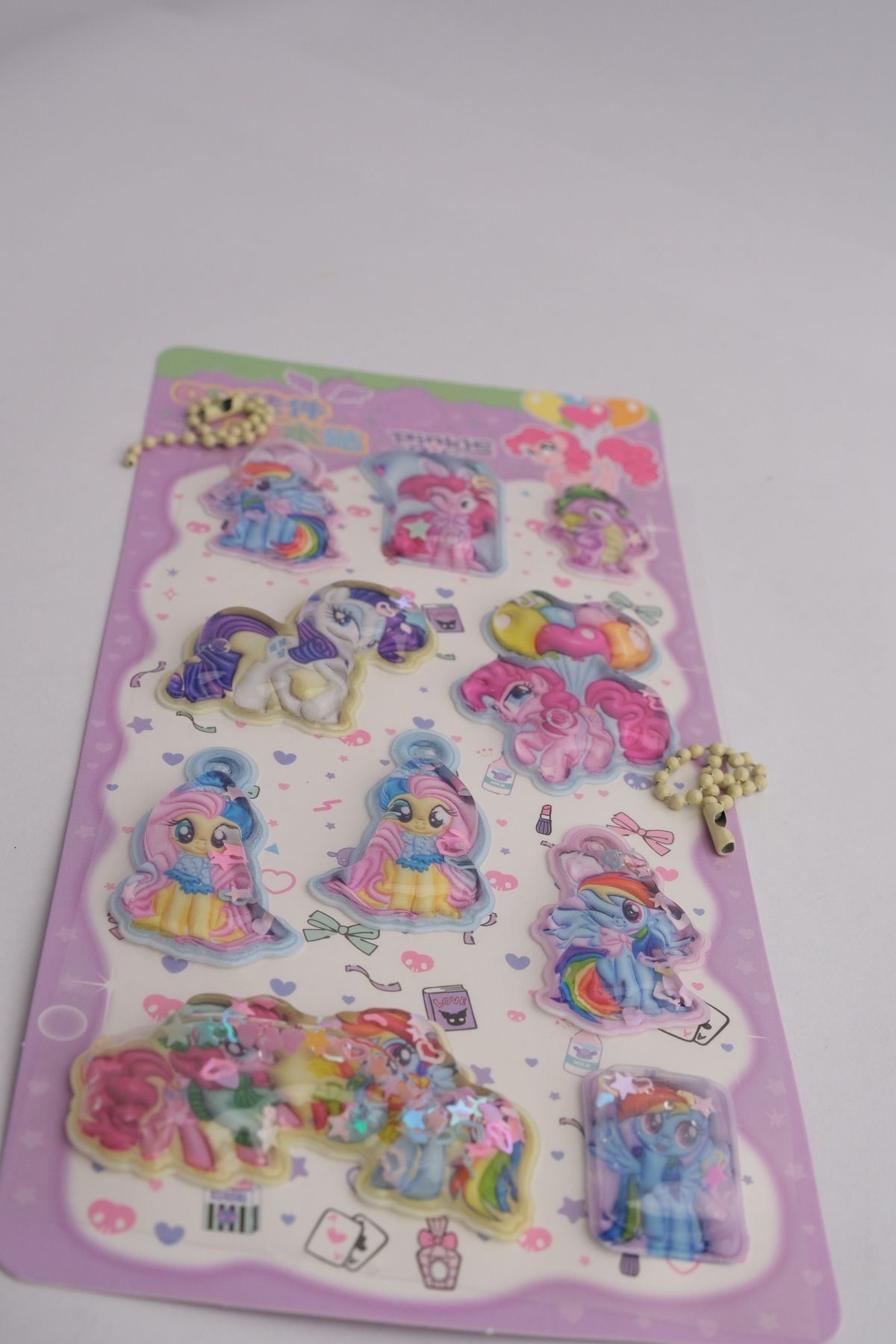 Snailtoys-My Little Pony Big Sticker Set - Twilight Applejack Rainbow Dash Pinkie Pie Rarity Fluttershy 2