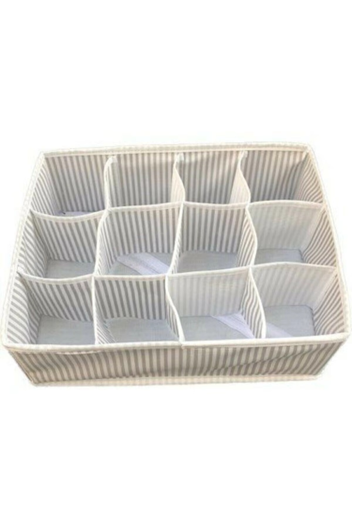 Mikasso 12 Bölmeli Pratik Bölmeli Çekmece Düzenleyici Organizer(İç Çamaşırı Kravat Çorap Düzenleyici) Kumaş fotoğrafı 3 (önizleme)