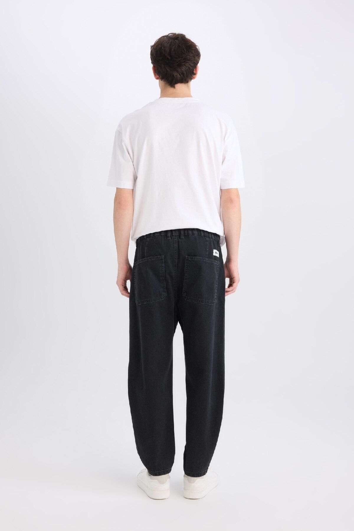 DeFacto-Pantaloni de jeans relaxați, confortabili, B8320ax25sp 6