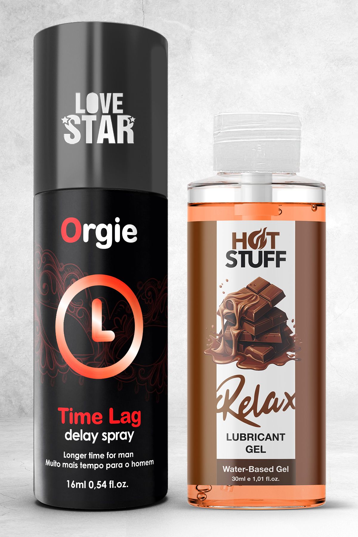 Love Star Lüks Geciktiricili Sprey Avrupa'dan İthal ve 30ml Çikolatalı Kayganlaştırıcı Jel