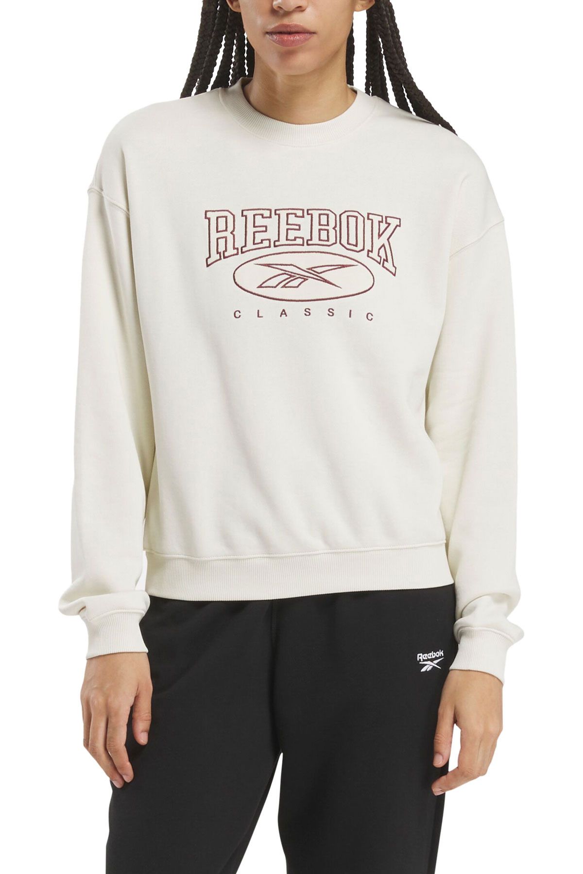 Reebok AE CREW Bej Kadın Sweatshirt