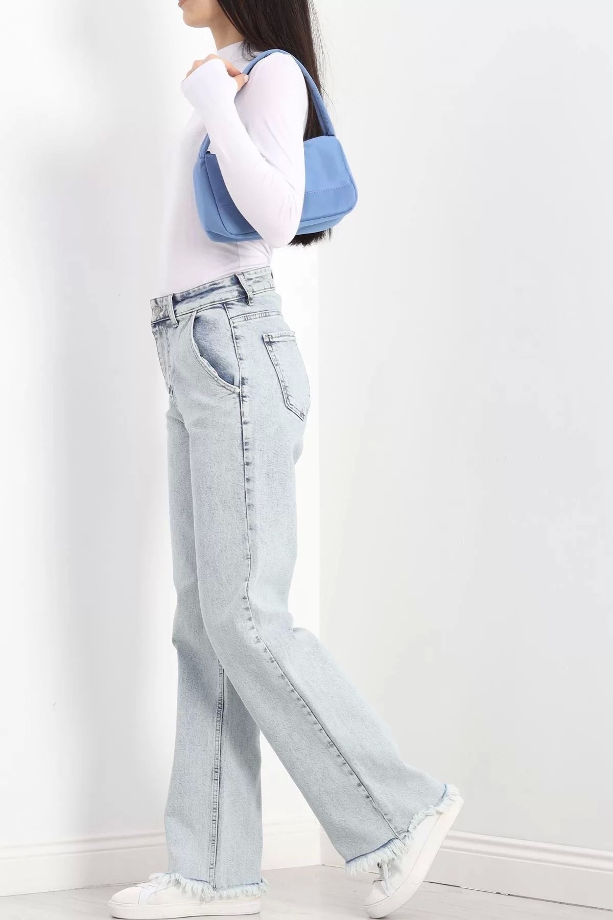 MrsQuenn-Ice Blue Palazzo Jeans - Tassels on the Leg, 19490.1900 3