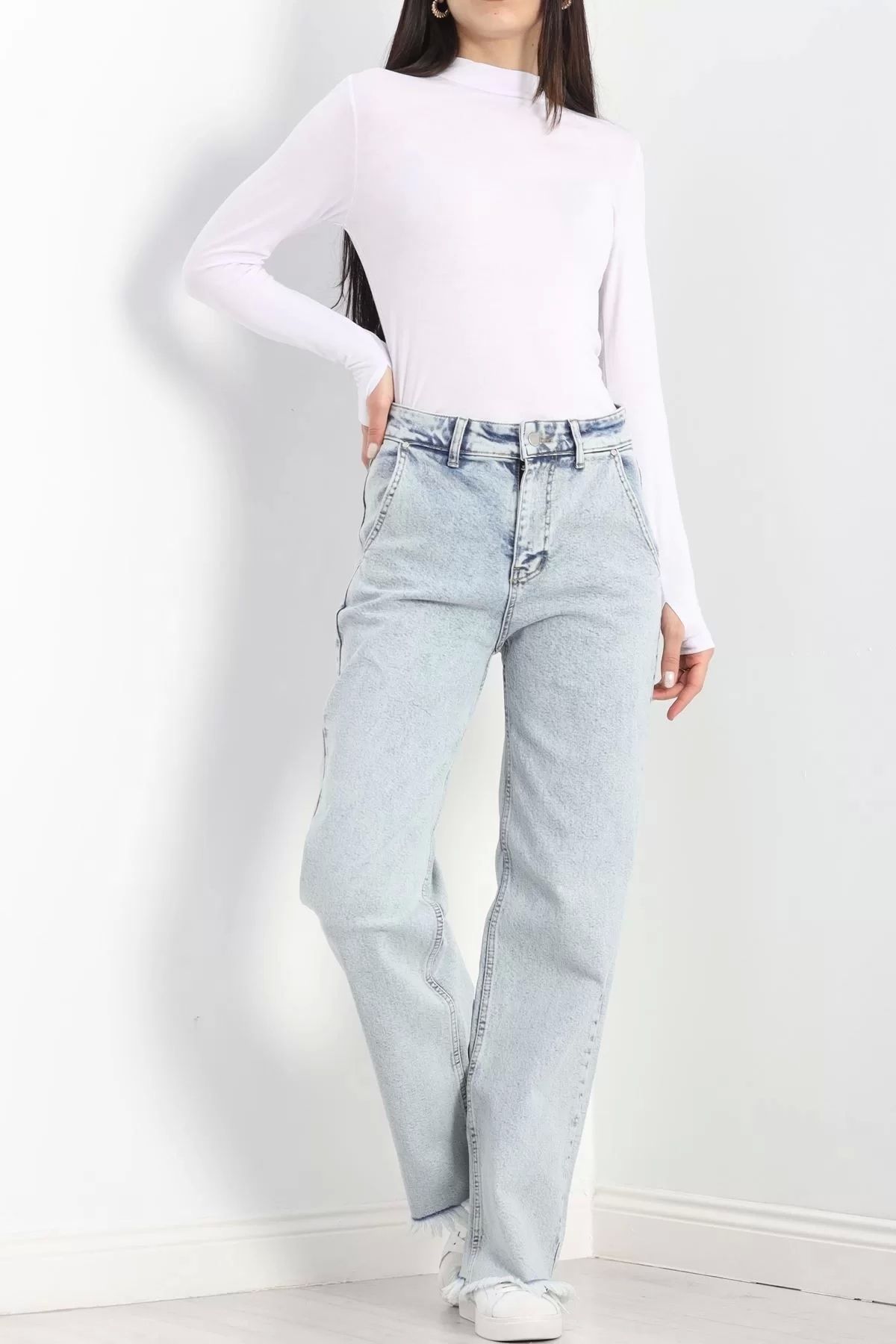 MrsQuenn-Ice Blue Palazzo Jeans - Tassels on the Leg, 19490.1900 7